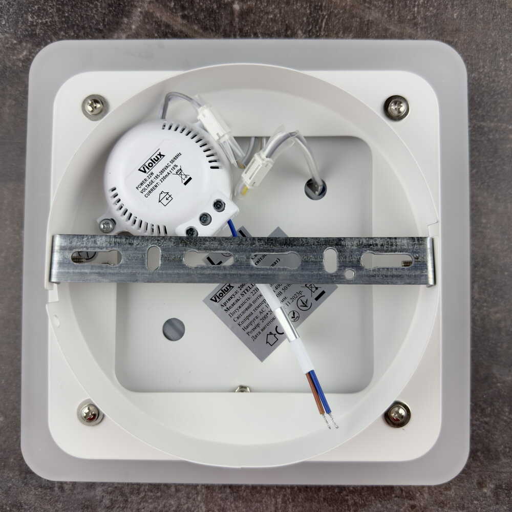 Светильник LED Violux ДББ STELLAR квадрат 22W 4500K IP20 ( 200080 )